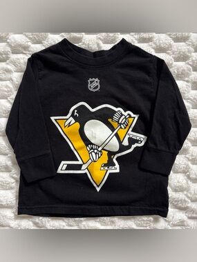 Pittsburgh Penguins Crosby 87 NHL Toddler Size 2 Long Sleeve T-Shirt Hockey